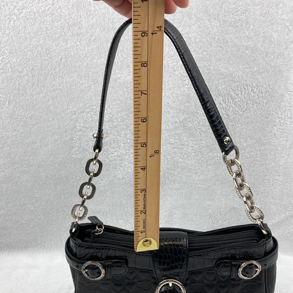 VTG Brighton Petite Leather Quilted Heart Shoulder Bag - Picture 12 of 12